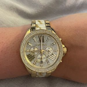 Michael Kors Wren White/Gold Watch